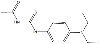 N-acetyl-N'-[4-(diethylamino)phenyl]thiourea Structure
