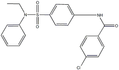 4-chloro-N-{4-[(ethylanilino)sulfonyl]phenyl}benzamide