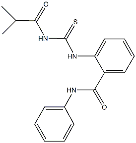 2-{[(isobutyrylamino)carbothioyl]amino}-N-phenylbenzamide Struktur