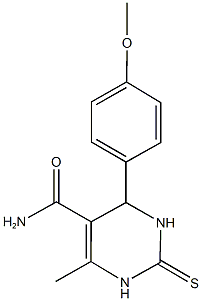 4-(4-methoxyphenyl)-6-methyl-2-thioxo-1,2,3,4-tetrahydro-5-pyrimidinecarboxamide