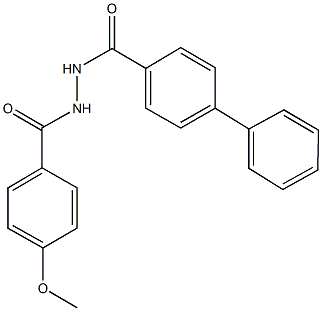  N'-(4-methoxybenzoyl)[1,1'-biphenyl]-4-carbohydrazide