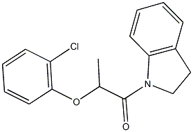 2-chlorophenyl 2-(2,3-dihydro-1H-indol-1-yl)-1-methyl-2-oxoethyl ether