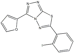 3-(2-furyl)-6-(2-iodophenyl)[1,2,4]triazolo[3,4-b][1,3,4]thiadiazole