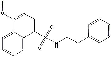 4-methoxy-N-(2-phenylethyl)-1-naphthalenesulfonamide