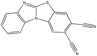 benzimidazo[2,1-b][1,3]benzothiazole-2,3-dicarbonitrile 结构式