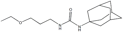N-(1-adamantyl)-N'-(3-ethoxypropyl)urea Struktur