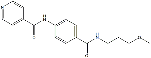  N-(4-{[(3-methoxypropyl)amino]carbonyl}phenyl)isonicotinamide