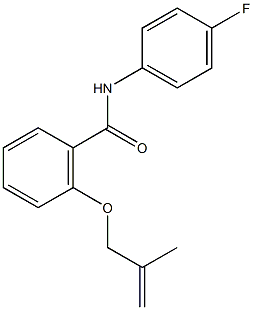 N-(4-fluorophenyl)-2-[(2-methyl-2-propenyl)oxy]benzamide,,结构式