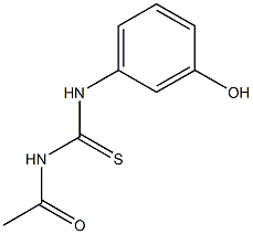 N-acetyl-N'-(3-hydroxyphenyl)thiourea Structure