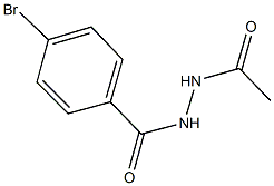 N'-acetyl-4-bromobenzohydrazide Struktur