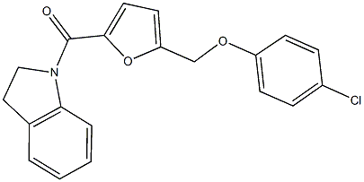  4-chlorophenyl [5-(2,3-dihydro-1H-indol-1-ylcarbonyl)-2-furyl]methyl ether