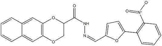 N'-[(5-{2-nitrophenyl}-2-furyl)methylene]-2,3-dihydronaphtho[2,3-b][1,4]dioxine-2-carbohydrazide|