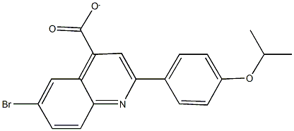  6-bromo-2-(4-isopropoxyphenyl)-4-quinolinecarboxylate