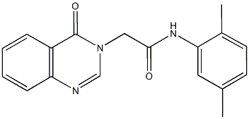  N-(2,5-dimethylphenyl)-2-(4-oxo-3(4H)-quinazolinyl)acetamide