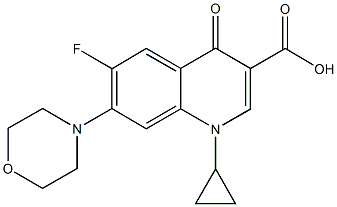  1-cyclopropyl-6-fluoro-7-(4-morpholinyl)-4-oxo-1,4-dihydro-3-quinolinecarboxylic acid