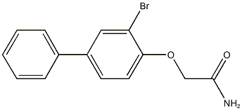 2-[(3-bromo[1,1'-biphenyl]-4-yl)oxy]acetamide,,结构式