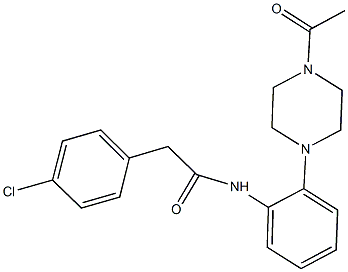 N-[2-(4-acetyl-1-piperazinyl)phenyl]-2-(4-chlorophenyl)acetamide
