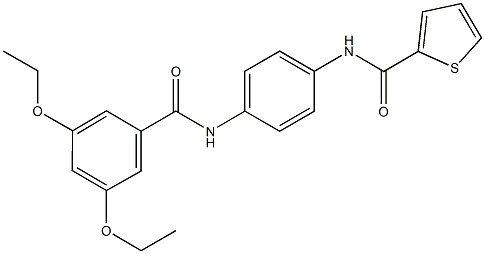  N-{4-[(3,5-diethoxybenzoyl)amino]phenyl}-2-thiophenecarboxamide