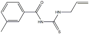 N-allyl-N'-(3-methylbenzoyl)thiourea 化学構造式
