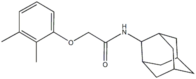 N-(2-adamantyl)-2-(2,3-dimethylphenoxy)acetamide Struktur