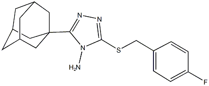 3-(1-adamantyl)-5-[(4-fluorobenzyl)sulfanyl]-4H-1,2,4-triazol-4-amine