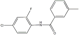  N-(4-chloro-2-fluorophenyl)-3-methylbenzamide