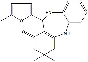  3,3-dimethyl-11-(5-methyl-2-furyl)-2,3,4,5,10,11-hexahydro-1H-dibenzo[b,e][1,4]diazepin-1-one