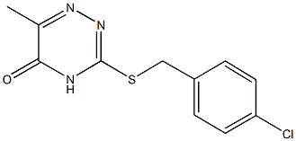 3-[(4-chlorobenzyl)sulfanyl]-6-methyl-1,2,4-triazin-5(4H)-one