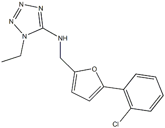 N-{[5-(2-chlorophenyl)-2-furyl]methyl}-N-(1-ethyl-1H-tetraazol-5-yl)amine