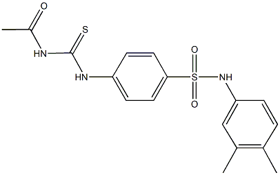 4-{[(acetylamino)carbothioyl]amino}-N-(3,4-dimethylphenyl)benzenesulfonamide Structure