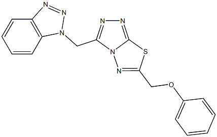 [3-(1H-1,2,3-benzotriazol-1-ylmethyl)[1,2,4]triazolo[3,4-b][1,3,4]thiadiazol-6-yl]methyl phenyl ether