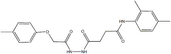  N-(2,4-dimethylphenyl)-4-{2-[(4-methylphenoxy)acetyl]hydrazino}-4-oxobutanamide
