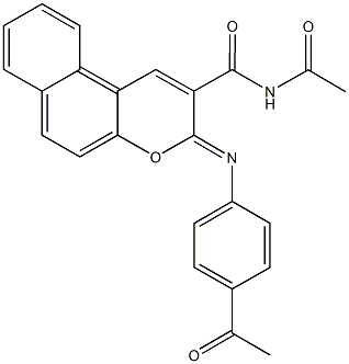 N-acetyl-3-[(4-acetylphenyl)imino]-3H-benzo[f]chromene-2-carboxamide