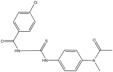 N-[4-({[(4-chlorobenzoyl)amino]carbothioyl}amino)phenyl]-N-methylacetamide