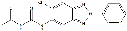 N-acetyl-N'-(6-chloro-2-phenyl-2H-1,2,3-benzotriazol-5-yl)thiourea Struktur