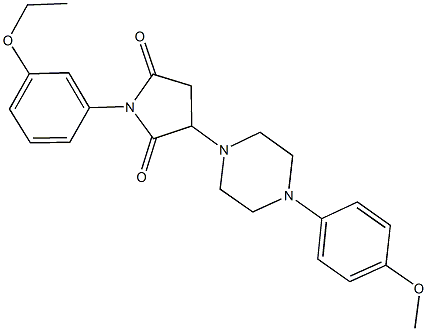  1-(3-ethoxyphenyl)-3-[4-(4-methoxyphenyl)-1-piperazinyl]-2,5-pyrrolidinedione