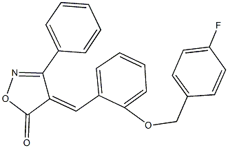  4-{2-[(4-fluorobenzyl)oxy]benzylidene}-3-phenyl-5(4H)-isoxazolone