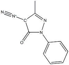 4-(1lambda~5~-diazynyl)-5-methyl-2-phenyl-2,4-dihydro-3H-pyrazol-3-one Structure