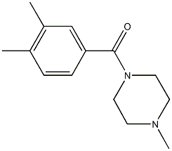1-(3,4-dimethylbenzoyl)-4-methylpiperazine,,结构式