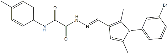 2-(2-{[1-(3-bromophenyl)-2,5-dimethyl-1H-pyrrol-3-yl]methylene}hydrazino)-N-(4-methylphenyl)-2-oxoacetamide