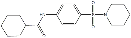 N-[4-(piperidin-1-ylsulfonyl)phenyl]cyclohexanecarboxamide