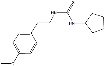  N-cyclopentyl-N'-[2-(4-methoxyphenyl)ethyl]thiourea