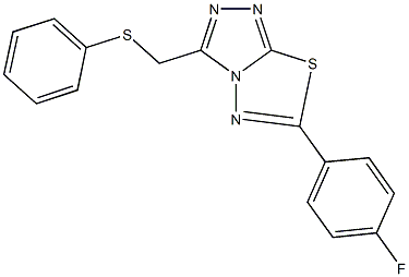 [6-(4-fluorophenyl)[1,2,4]triazolo[3,4-b][1,3,4]thiadiazol-3-yl]methyl phenyl sulfide