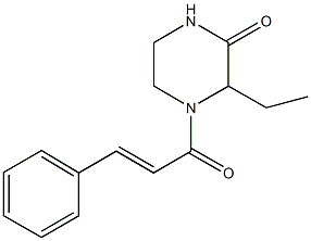  4-cinnamoyl-3-ethyl-2-piperazinone