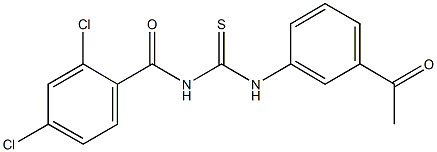 N-(3-acetylphenyl)-N'-(2,4-dichlorobenzoyl)thiourea|