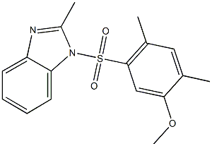 2,4-dimethyl-5-[(2-methyl-1H-benzimidazol-1-yl)sulfonyl]phenyl methyl ether