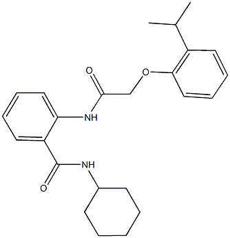  N-cyclohexyl-2-{[(2-isopropylphenoxy)acetyl]amino}benzamide