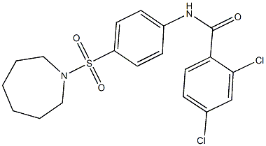  N-[4-(1-azepanylsulfonyl)phenyl]-2,4-dichlorobenzamide