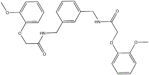 2-(2-methoxyphenoxy)-N-[3-({[(2-methoxyphenoxy)acetyl]amino}methyl)benzyl]acetamide