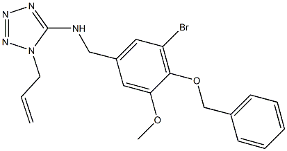 N-(1-allyl-1H-tetraazol-5-yl)-N-[4-(benzyloxy)-3-bromo-5-methoxybenzyl]amine Structure